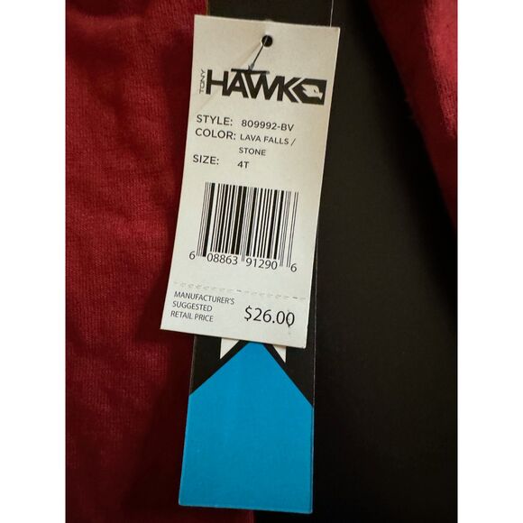 Boys Toddler Tony Halk Lava Fall Red Skate All Day 4T NWT Long Sleeve T-shirt - Picture 3 of 5